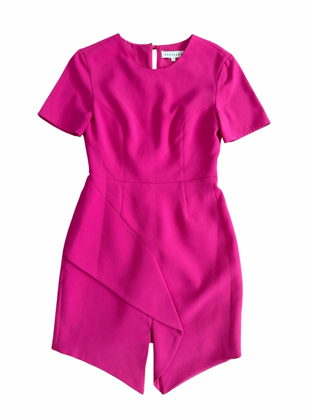 KEEPSAKE the Label Hot Pink Short Sleeve Mini Dress